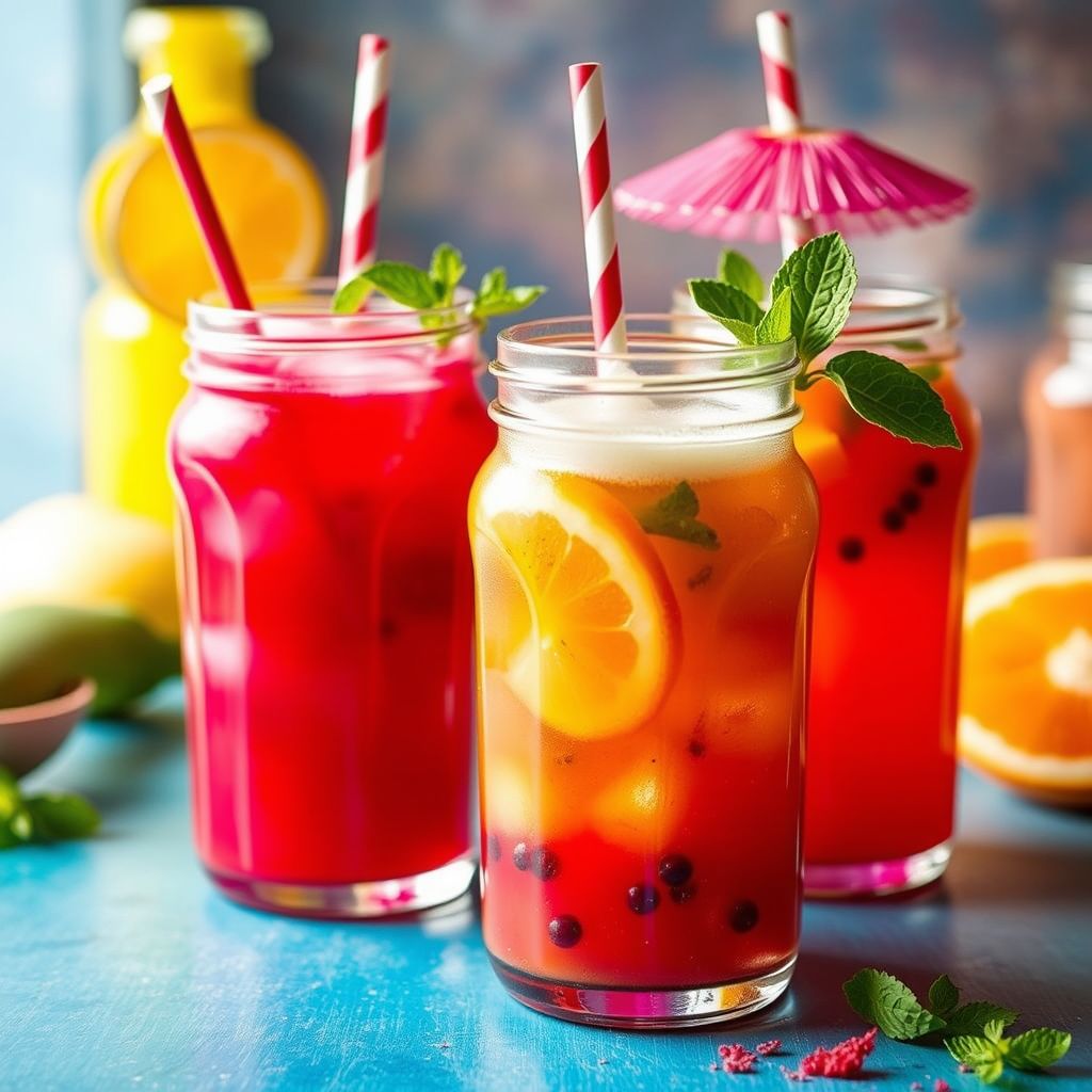 Aguas frescas drinks