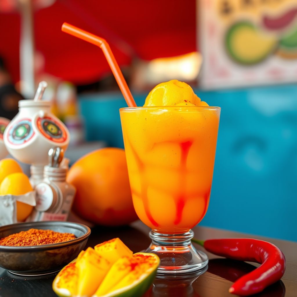 Mangonada mango chamoy tajin